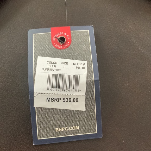 Beverley Hills Polo Club Blue Crew Neck - Picture 2 of 5